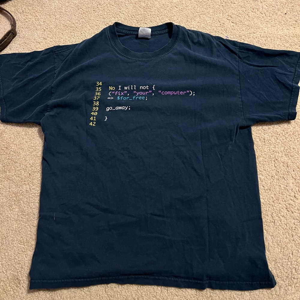 Vintage computer geek shirt y2k